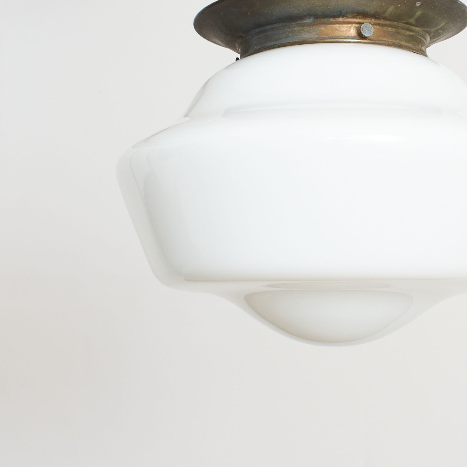 Antique Church Opaline Glass Pendant Light – Am photo 360.0