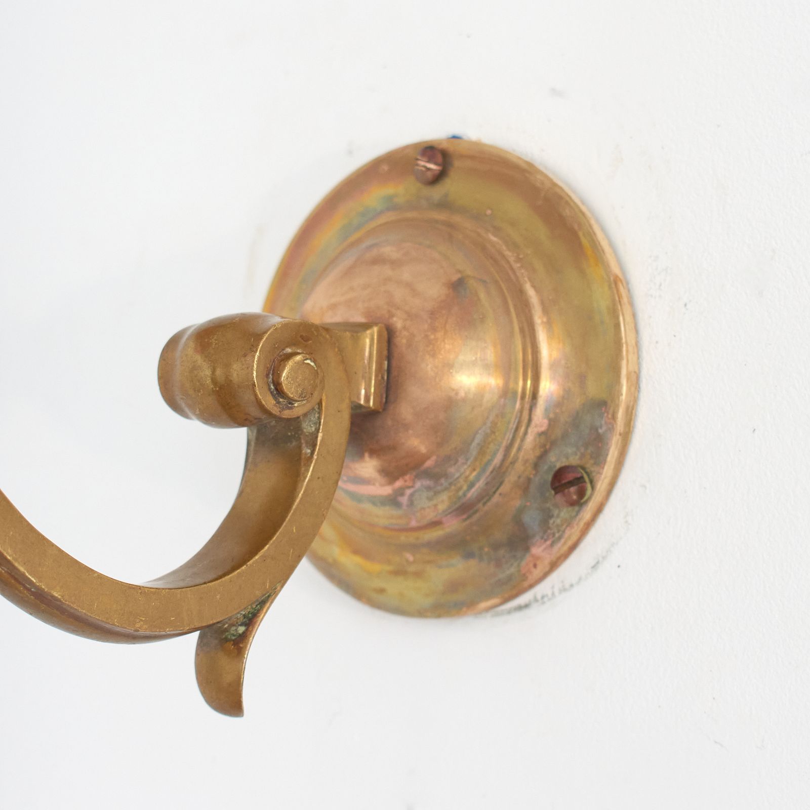 Antique Reclaimed Glass Holophane Wall Light – K photo 360.0