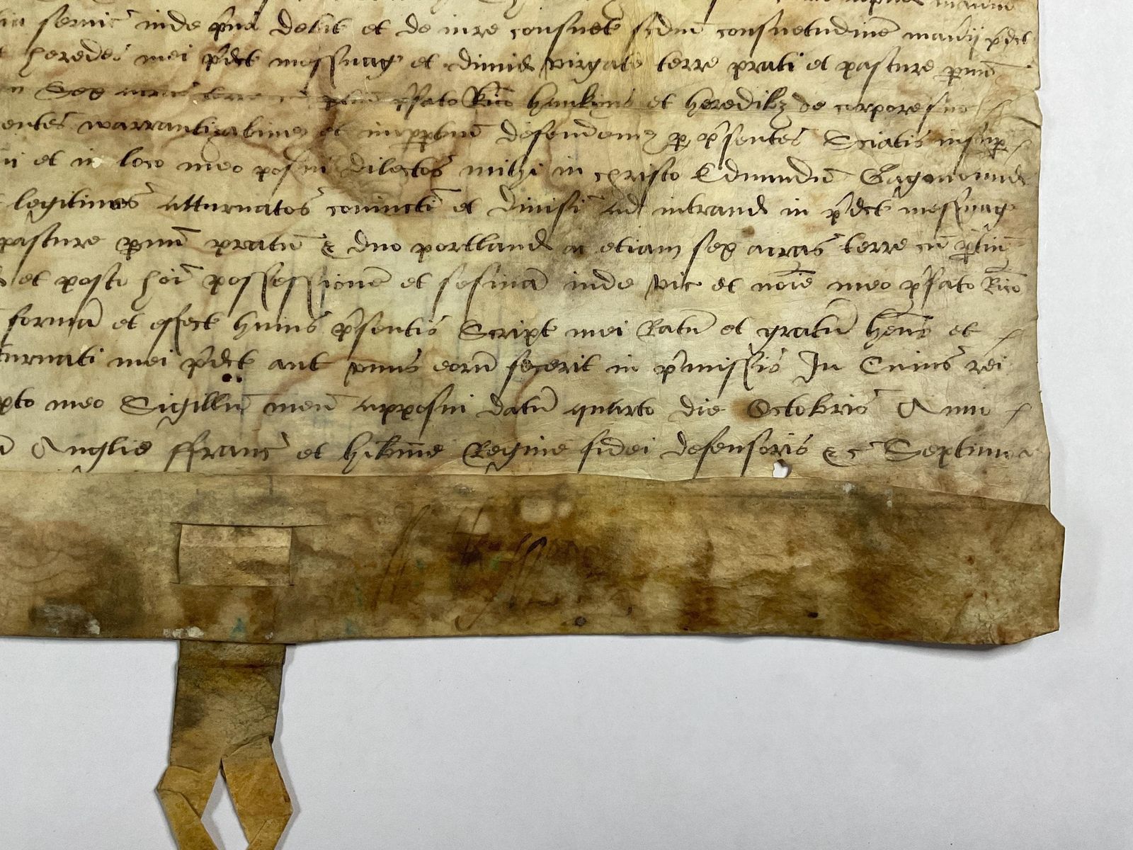 1565 Elizabethan Royal Court Archive: Land Charter Signed By Walter Devereux, 2nd Viscount Hereford photo vinterior