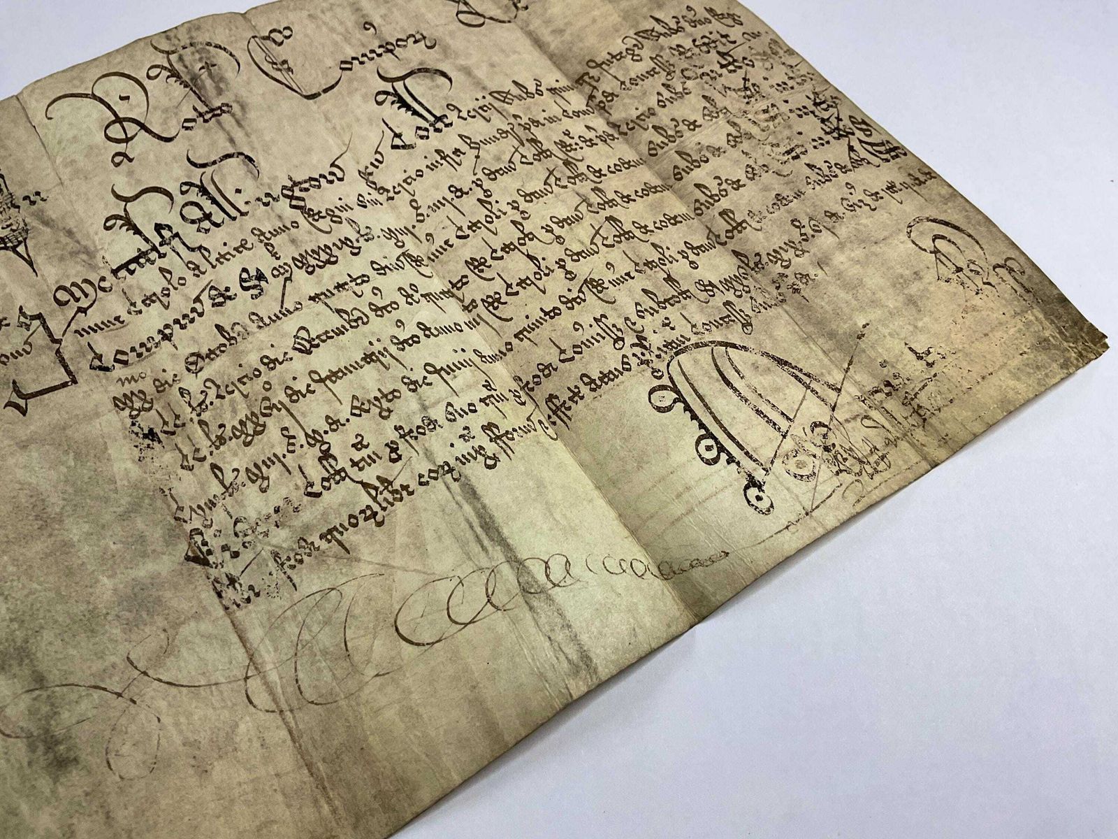 Art Charles I Vellum Deed – Metcalfe Allington Of Hoxton (1575 1618) Estate Archive – Shoreditch History photo