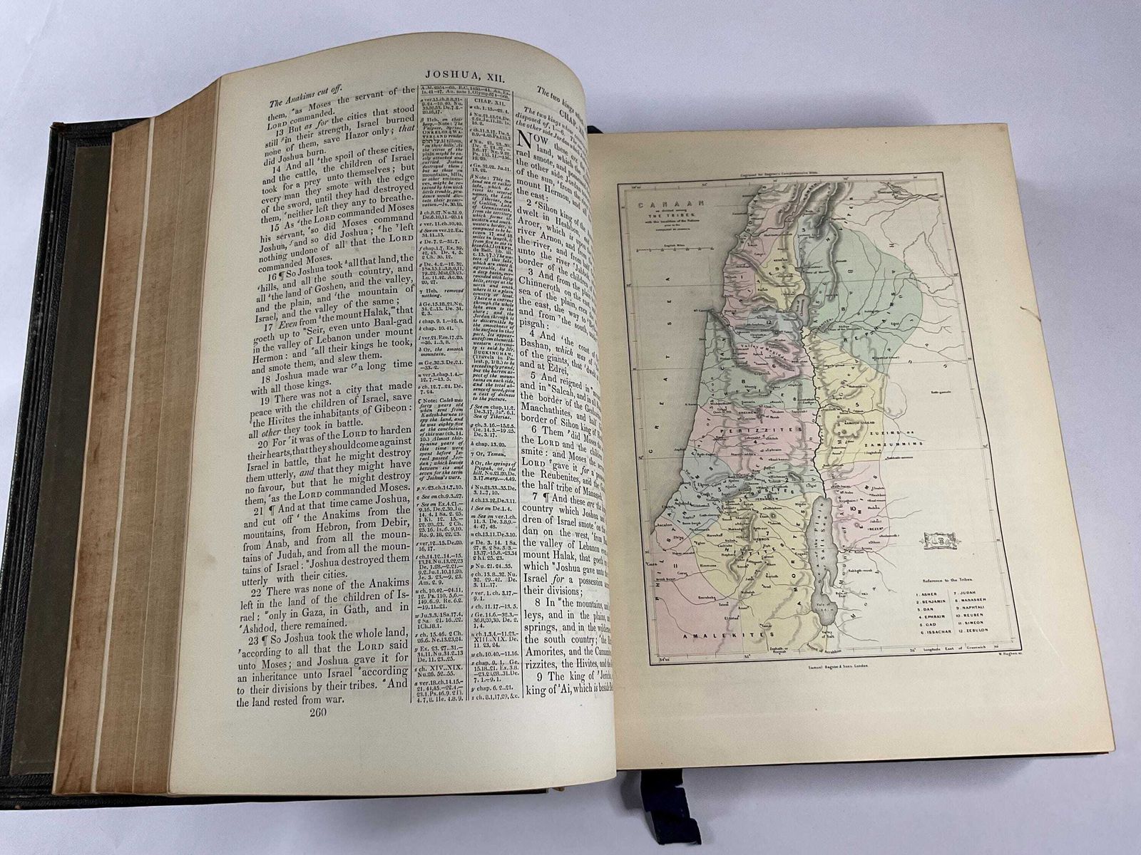 250.0 Bagster’s Comprehensive Bible – Victorian Full Leather Family Edition – C.1860 photo