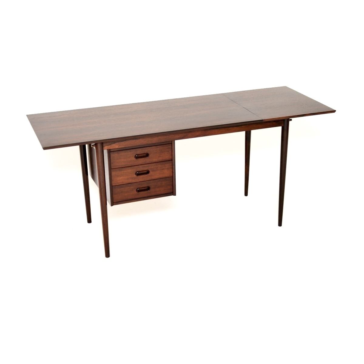 Vintage Danish Rosewood Drop Leaf Desk photo furniture