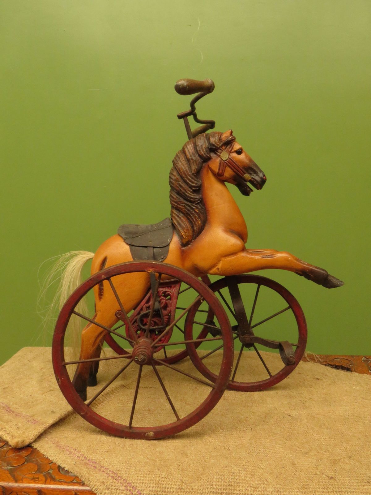 Antique Style  French Horse Velocipede Tricycle photo for sale