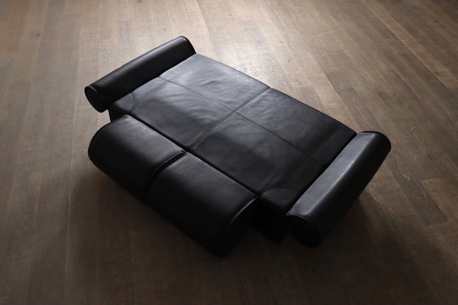 Marzio Cecchi Sofa Daybed In Buffalo Leer, Italië Jaren 1970 photo furniture