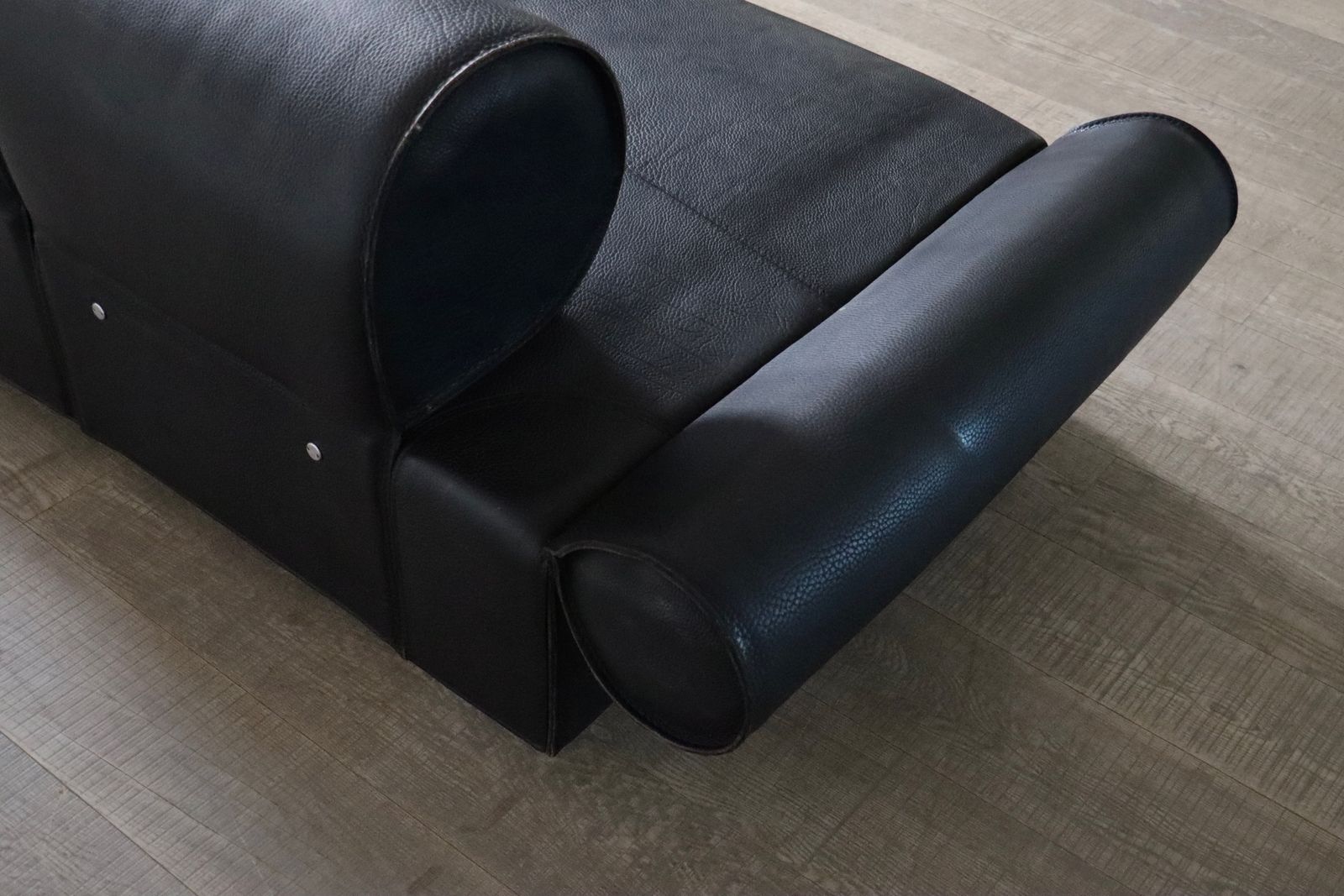 Meubels Marzio Cecchi Sofa Daybed In Buffalo Leer, Italië Jaren 1970 photo