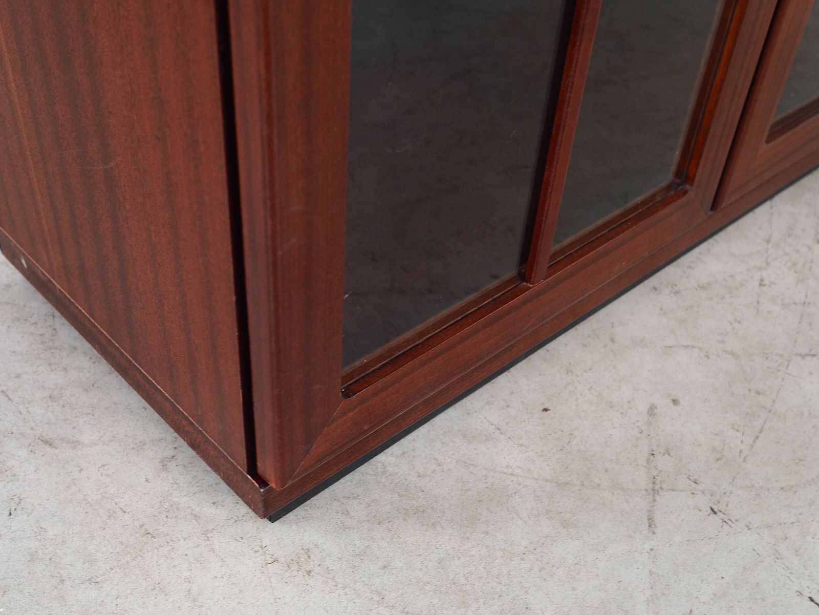 Mahogany Display Cabinet, Danish Design, 1970s, Made In Denmark photo vintage