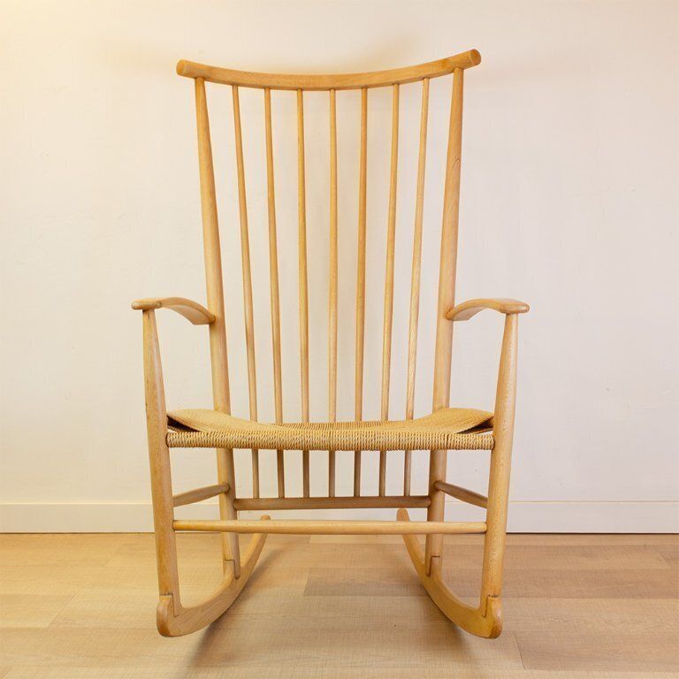 Vintage Hans Wegner Style Rocking Chair, 1960s photo furniture