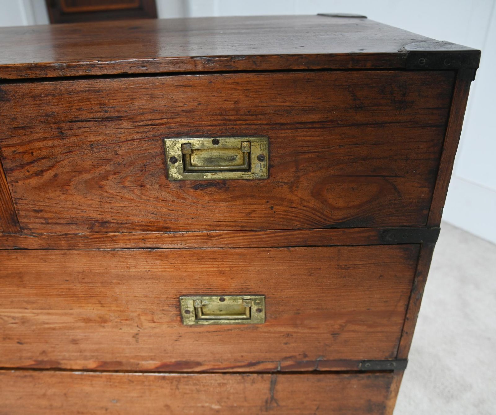 Antique Military Campaign Chest Pine Holloway And Son 1880 photo 1650.0