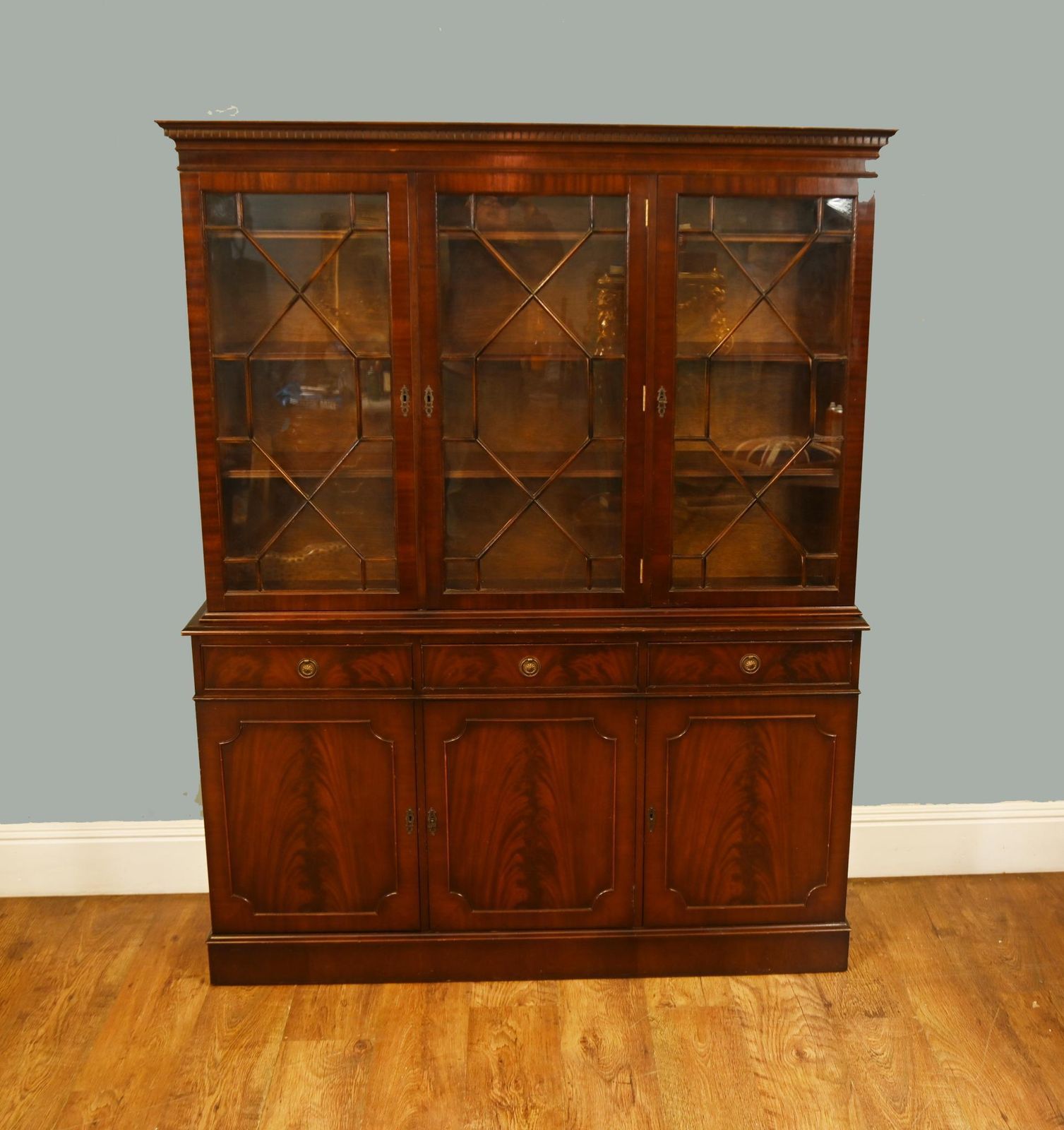 Georgian Revival Mahogany Bookcase Cabinet photo furniture