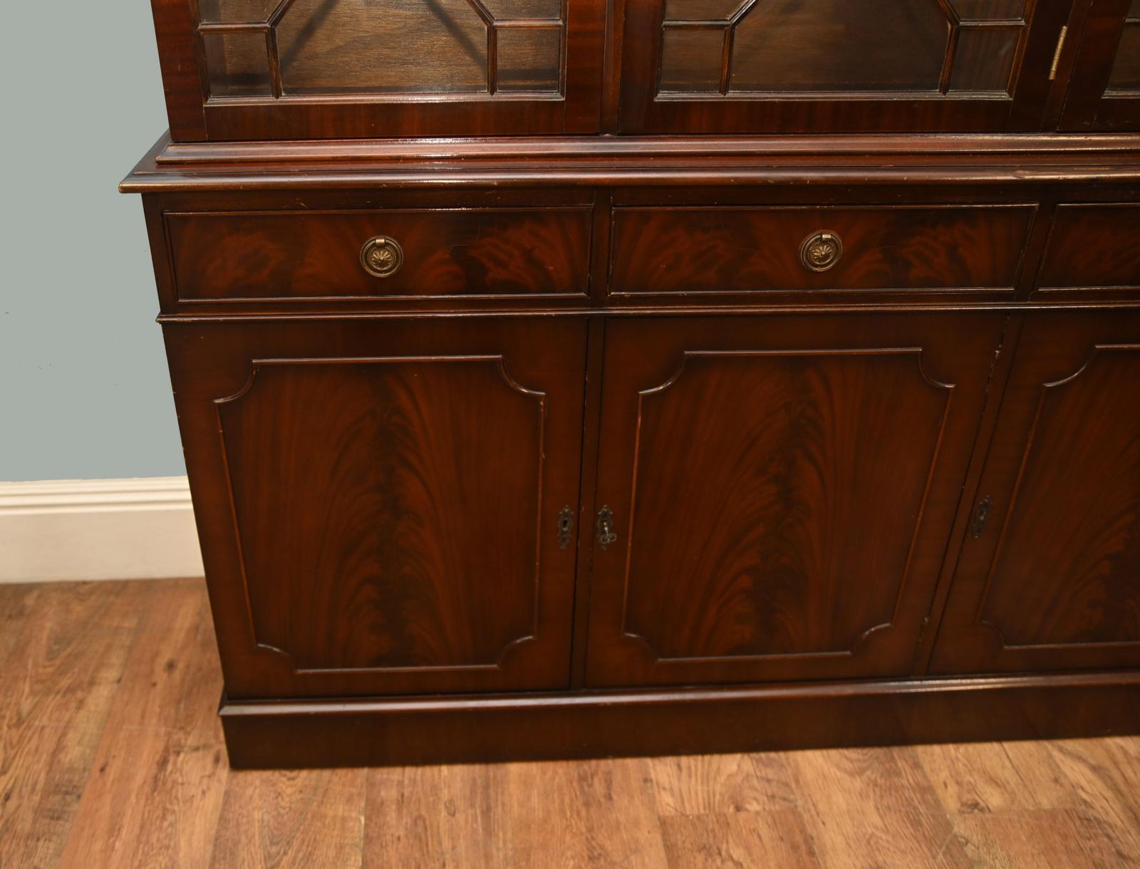 Georgian Revival Mahogany Bookcase Cabinet photo Furniture