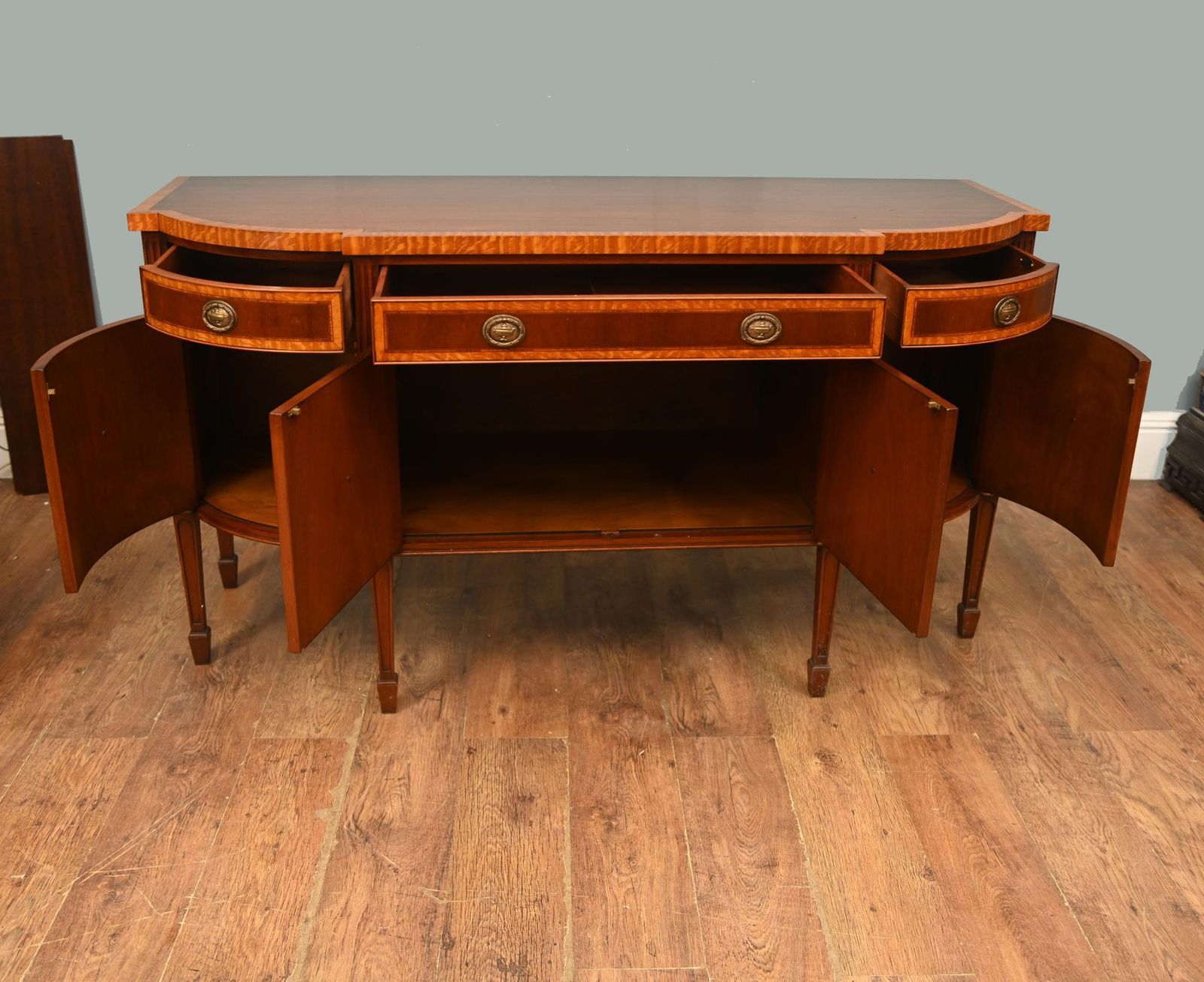 Sheraton Sideboard Mahogany Server Period Edwardian Buffet 1910 photo vintage