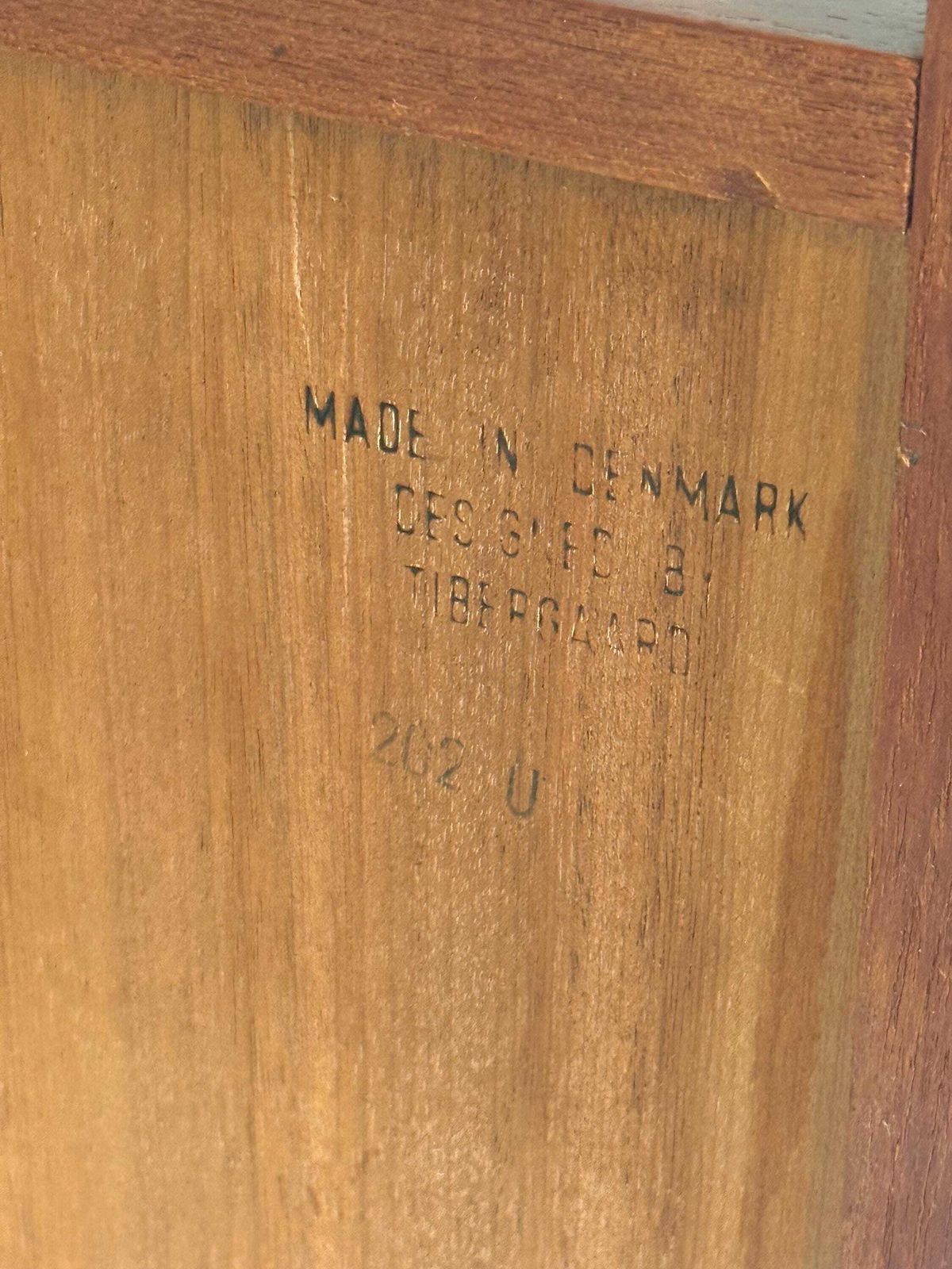 photo furniture Approx. 1960's   Walnut Veneer   Vanity / Make Up Stand   Tibergaard   Danish Design (Marked)