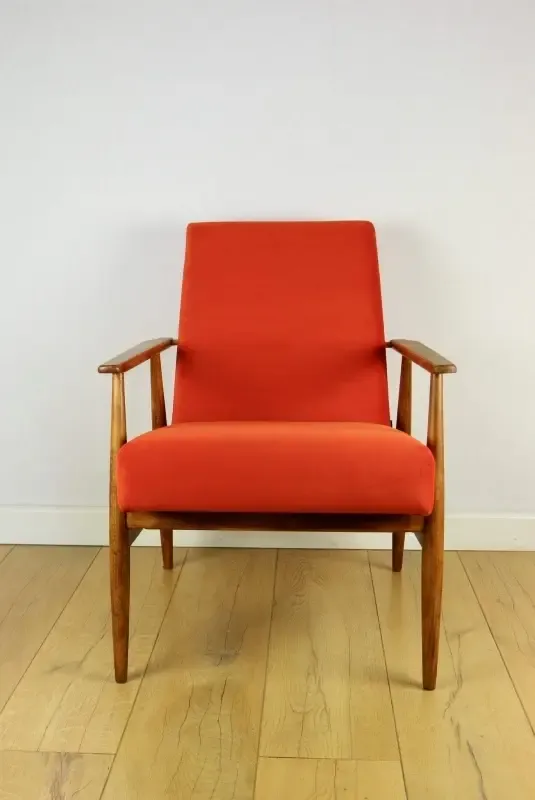 368.0 "Lis" Armchair, 1970s, Designed By Henryk Lis, Orange photo