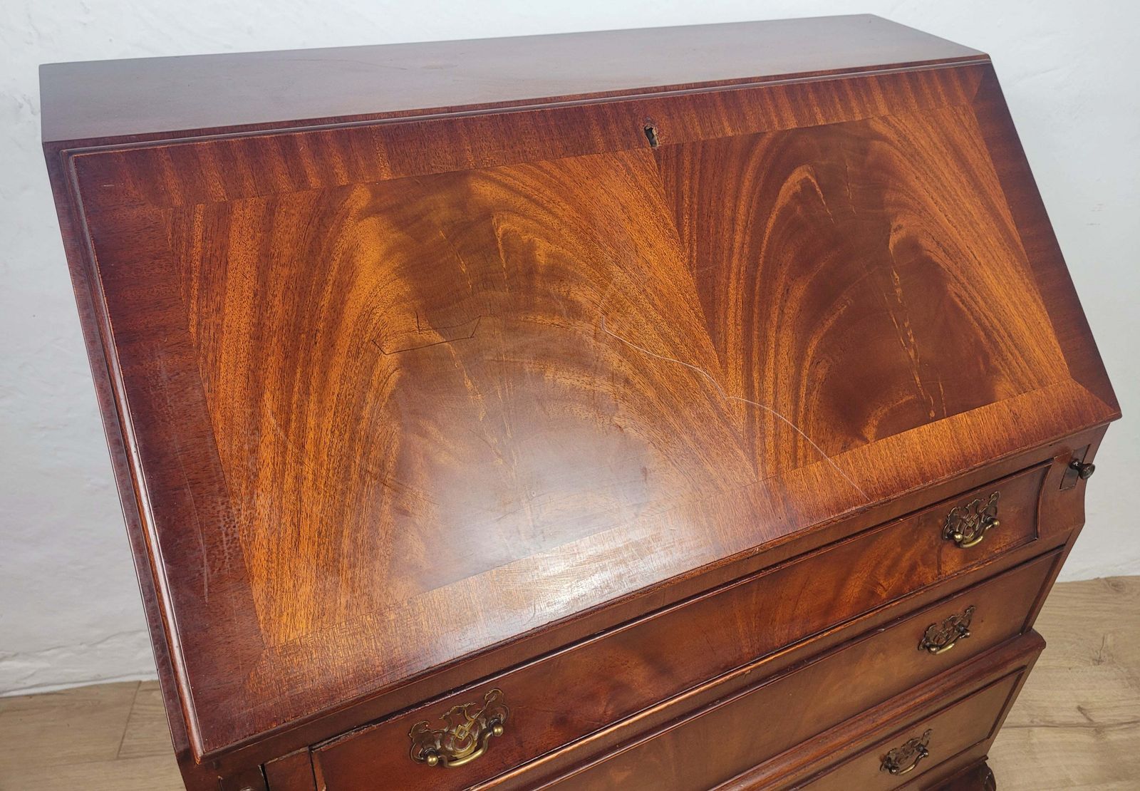 Vintage Writing Bureau Desk Burton Reprod Drawers Mid 20thc Delivery Available photo buy