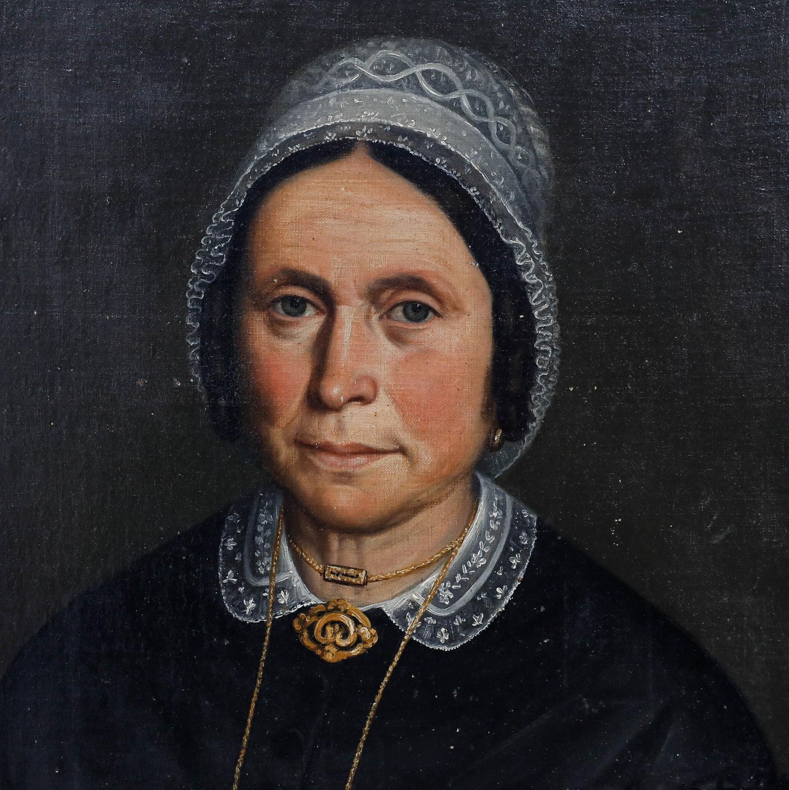 French School 1866 Oil Portrait Of Madame Naboulet photo vinterior