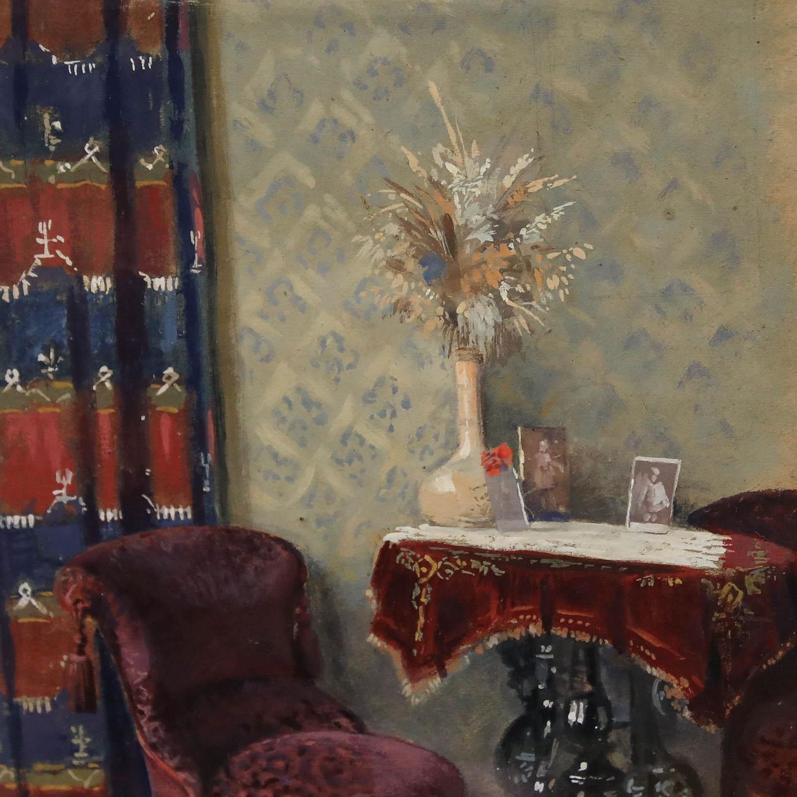Ludwig Berwald (1865 1943) Early 20th Century Watercolour, A Quiet Corner photo Art