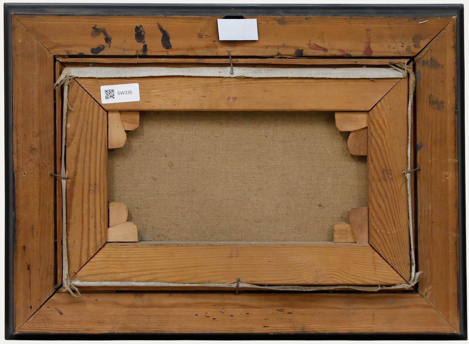 Framed Mid 20th Century Oil The Artist's Living Room photo for sale