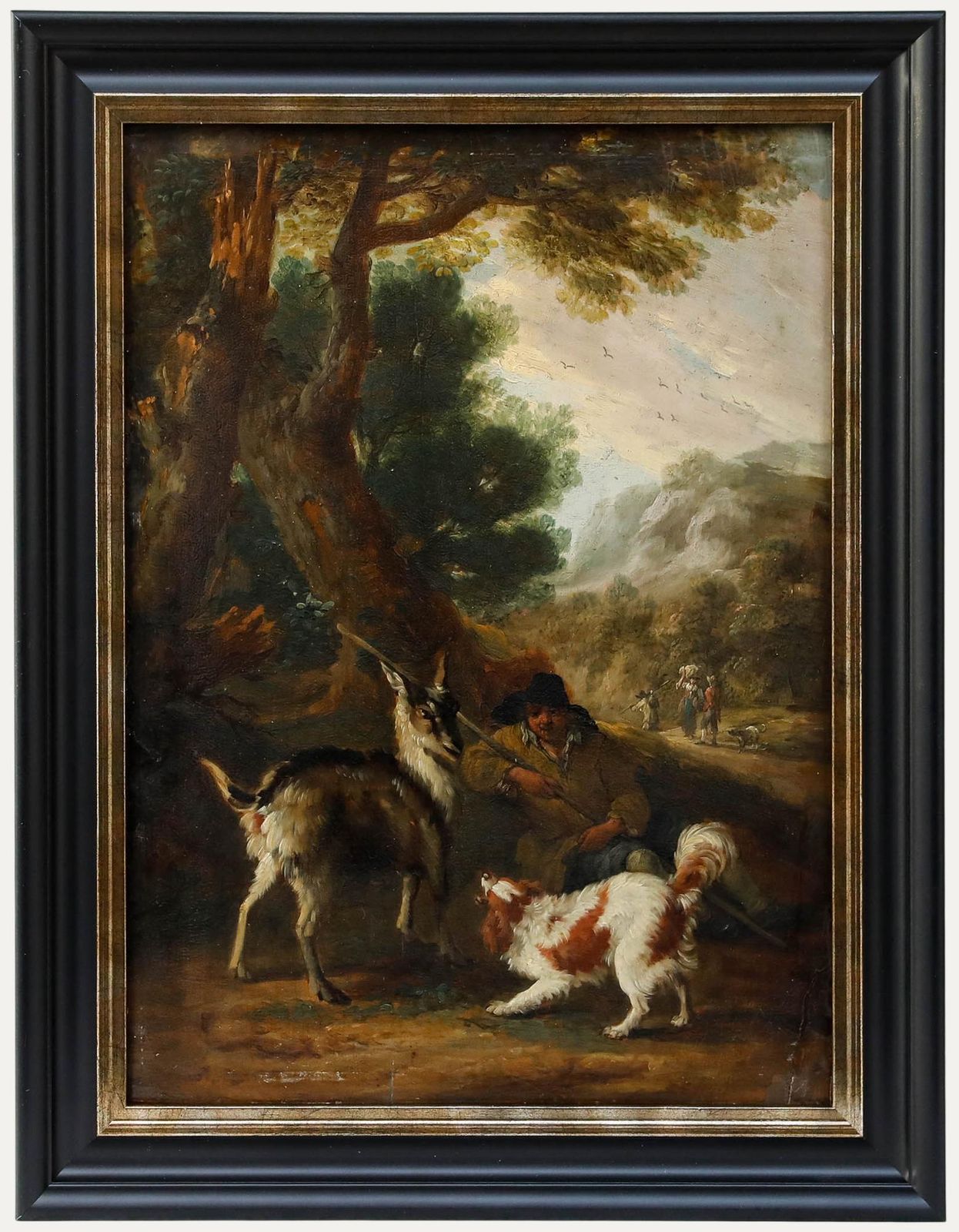 Manner Of Adriaen De Gryeff (1657 1722) Framed 18th Century Oil, The Standoff
