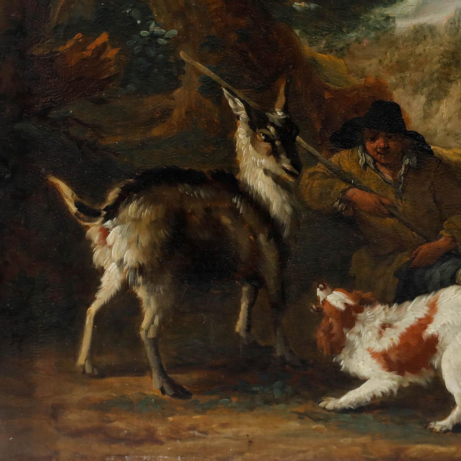 Manner Of Adriaen De Gryeff (1657 1722) Framed 18th Century Oil, The Standoff photo 1250.0