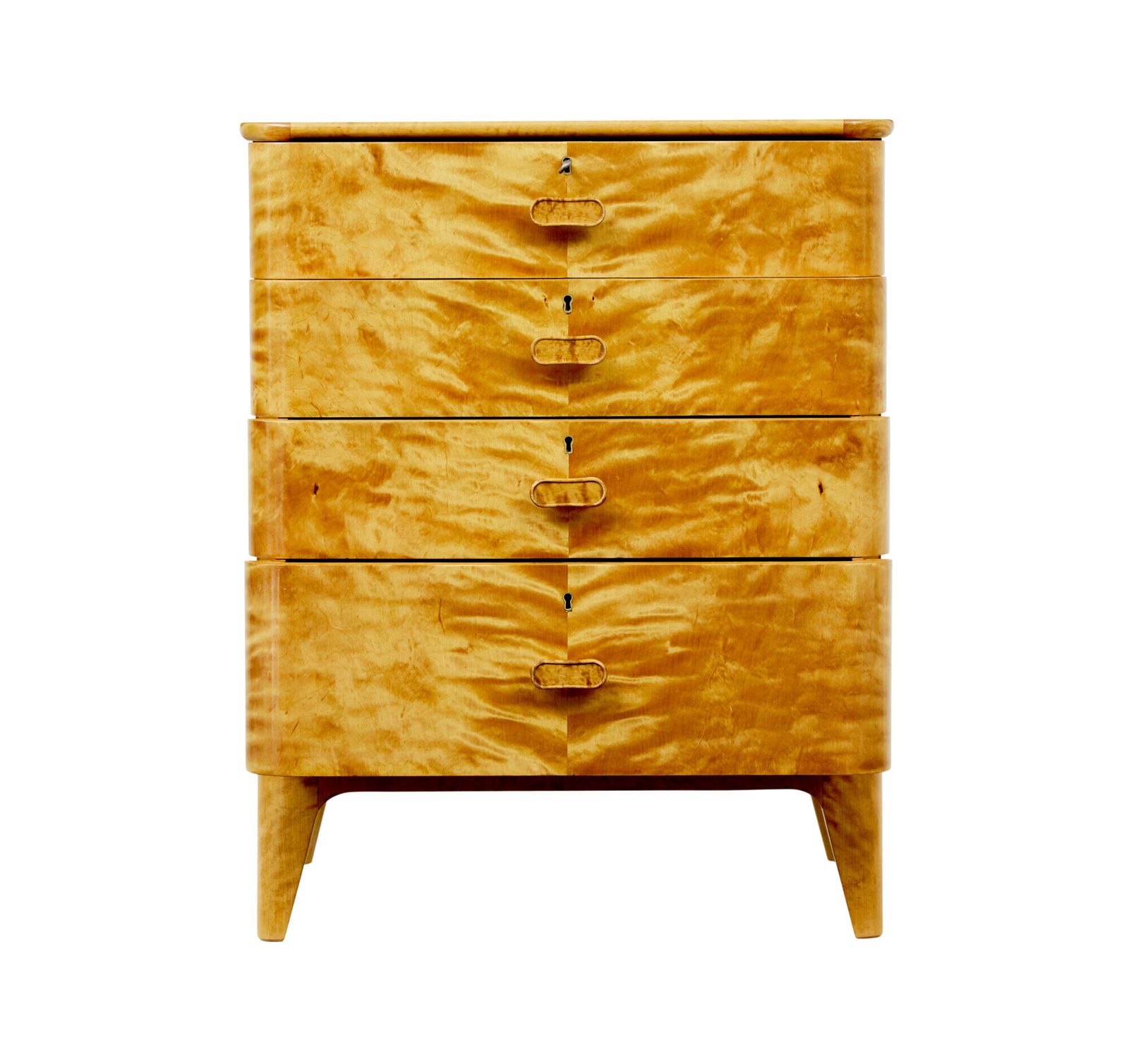Small Mid Century Swedish Birch Chest Of Drawers By Bodafors photo Furniture