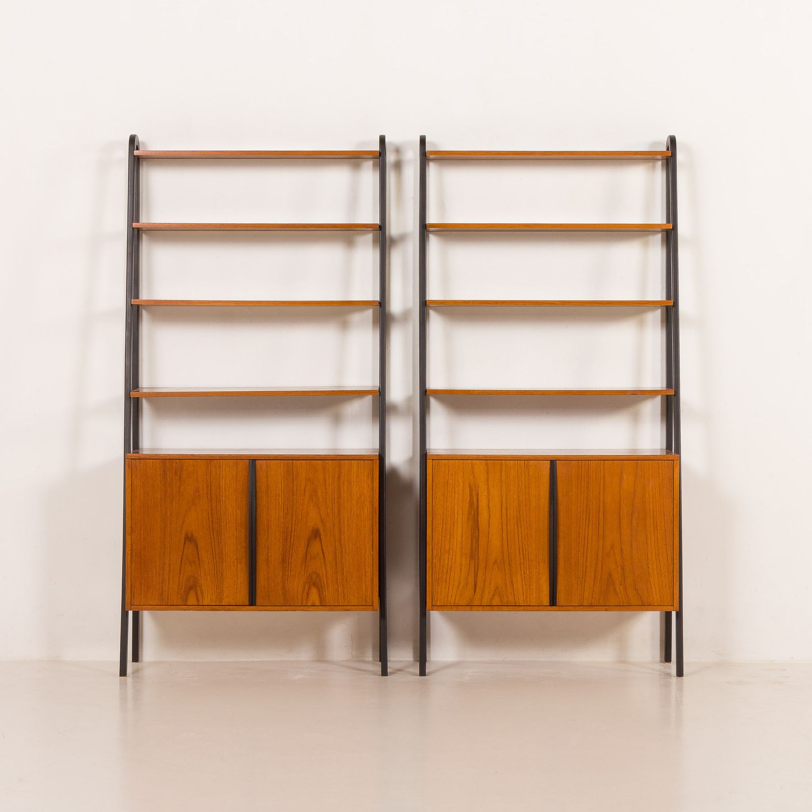 Mid Century Free Standing Two Parts Wall Unit By Brantorps, Sweden 1960s photo buy
