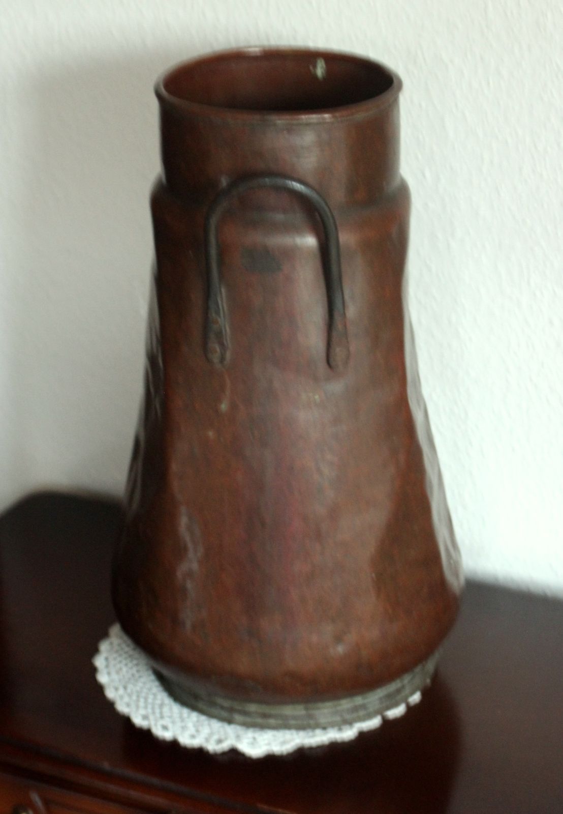 Copper Umbrella Stand With Metal Handles   Vintage From The 70s photo Home Decor