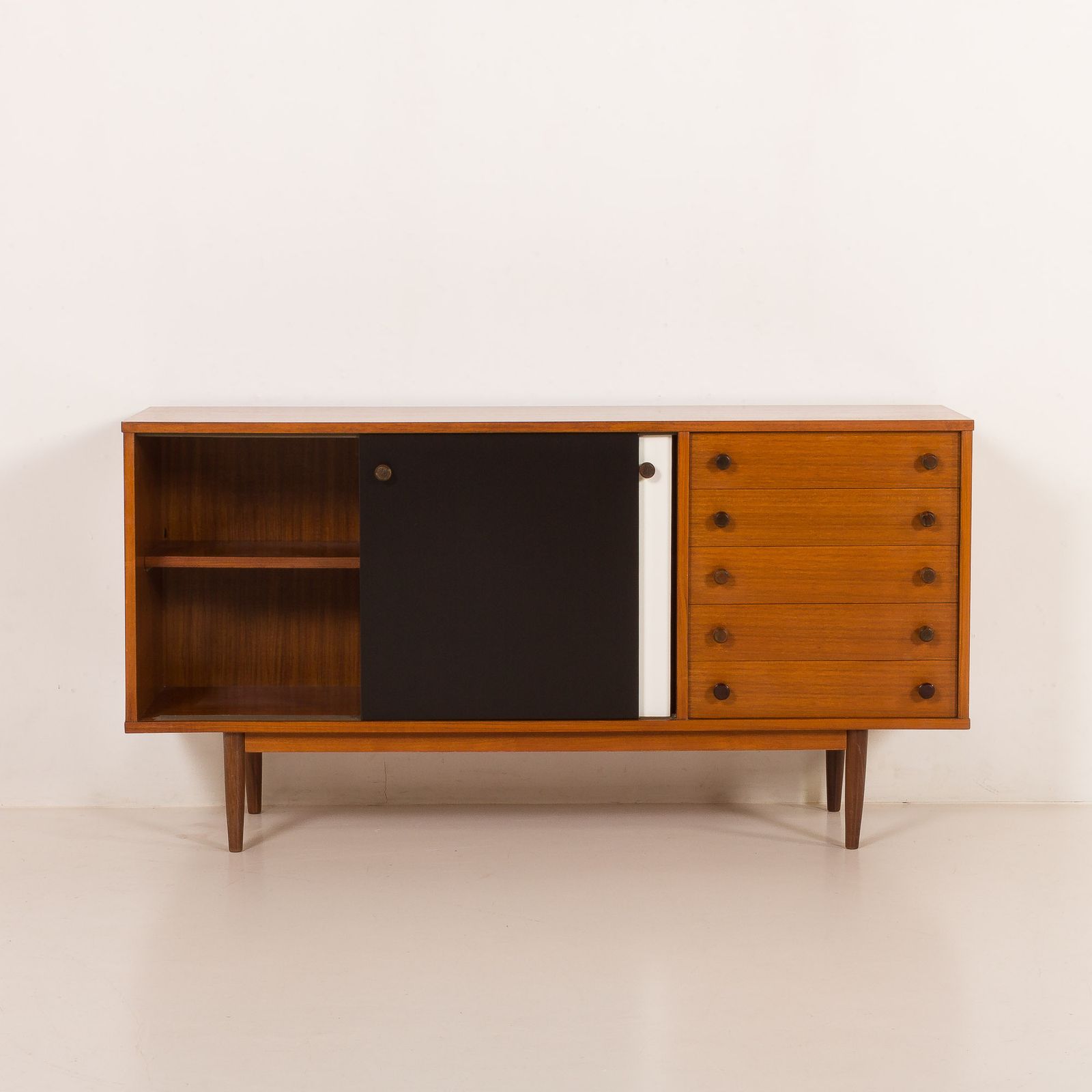 Vintage Teak Sideboard In The Style Of Charlotte Perriand, 1970s photo furniture