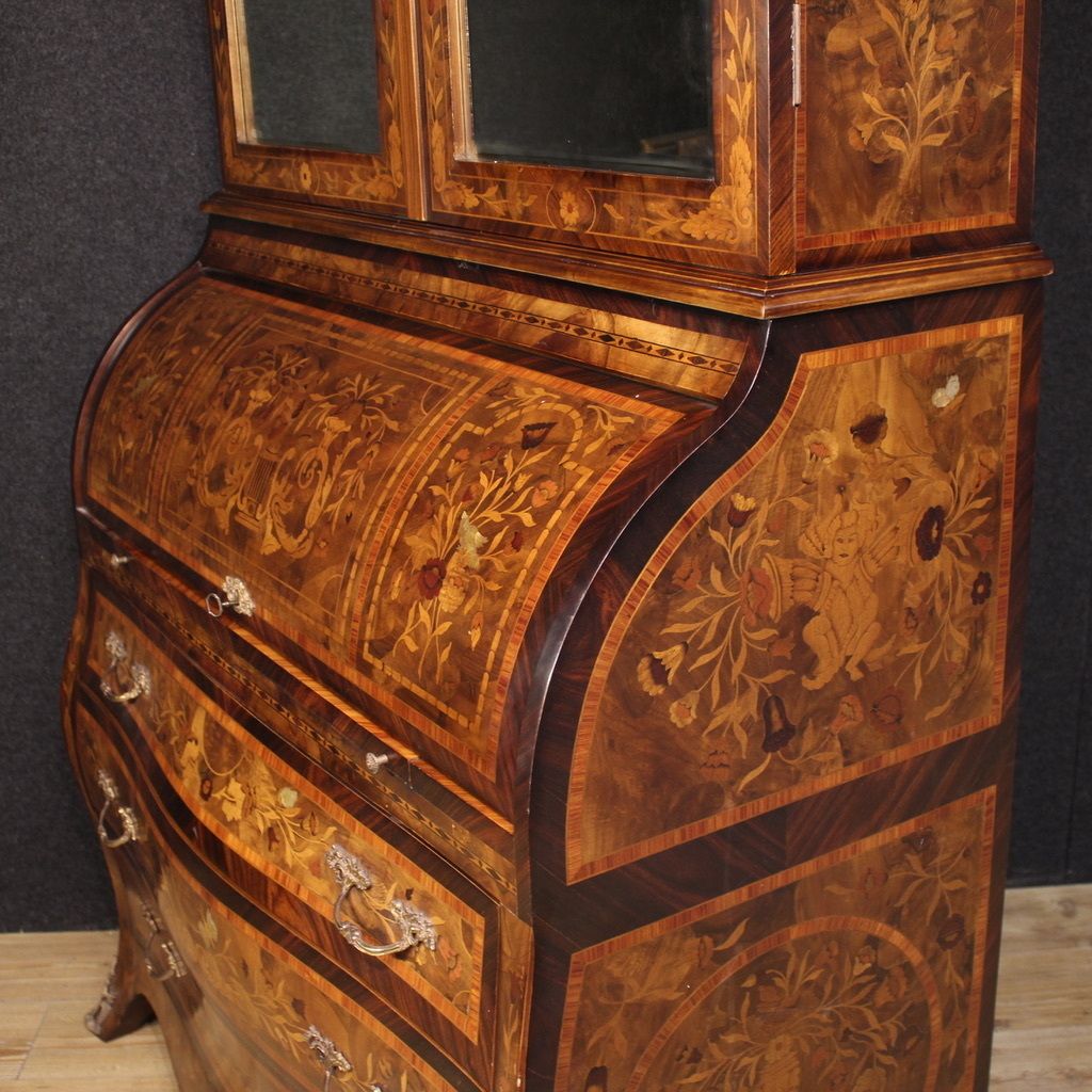 photo for sale 20th Century Dutch Inlaid Trumeau