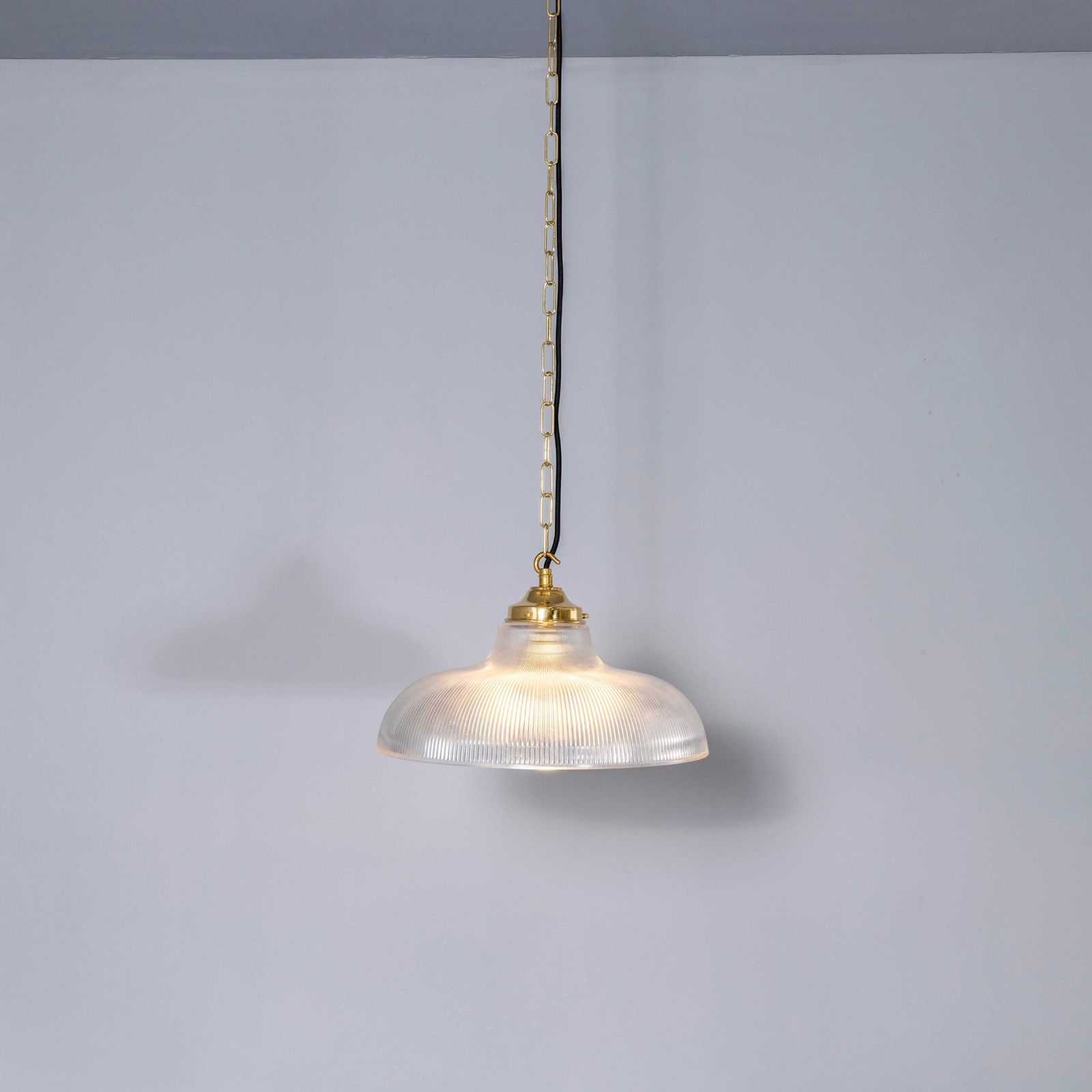 Contemporary Prismatic Glass Pendant Lamp 38cm – Extra Large photo 282.0