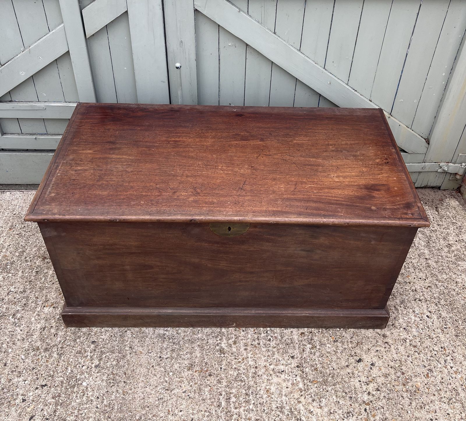 A George III Trunk, 1700s, Mahogany photo for sale
