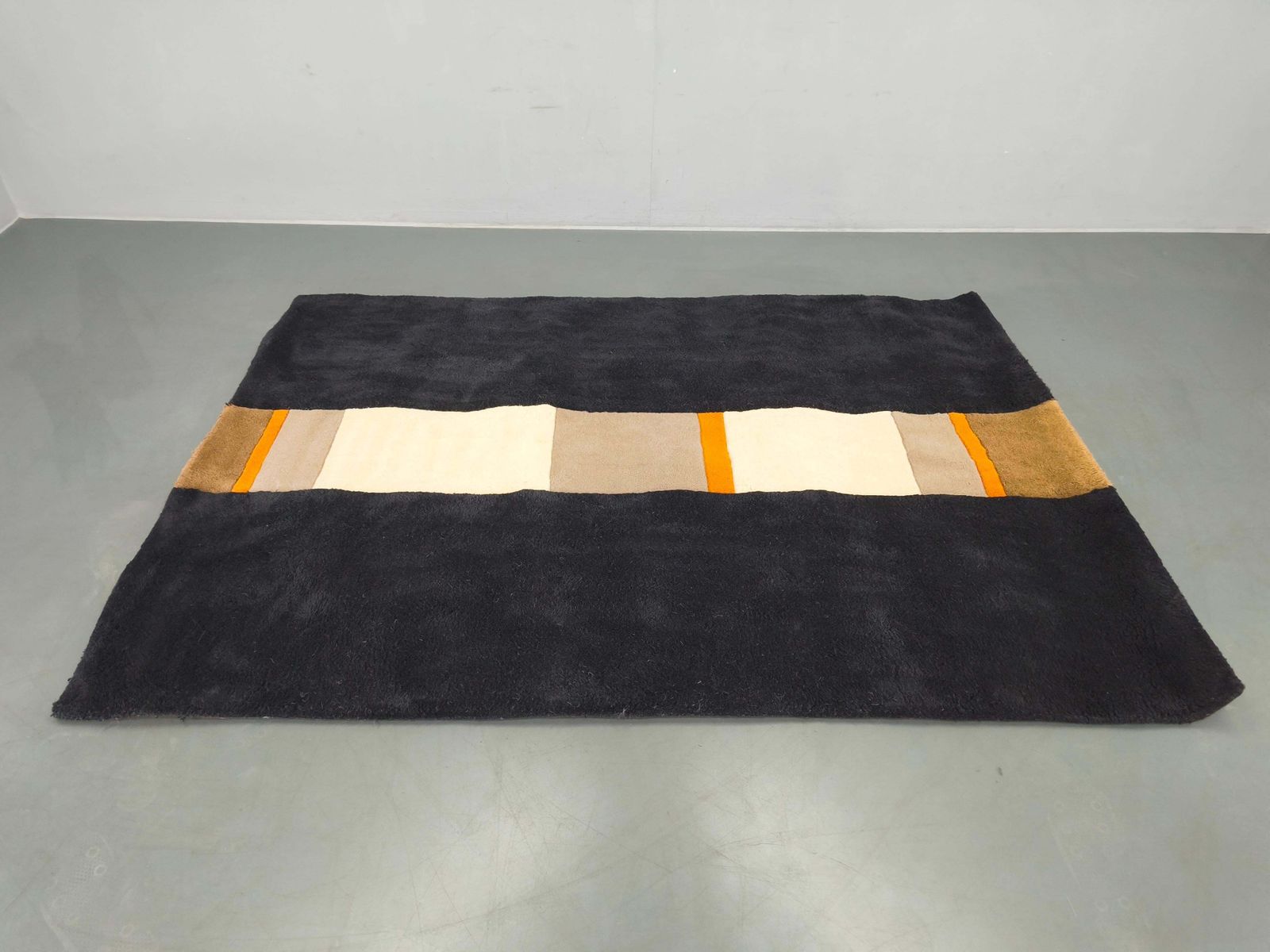 Danish Hand Tufted Wool Rug By C. Olesen, Graphic Design, 1990s photo furniture