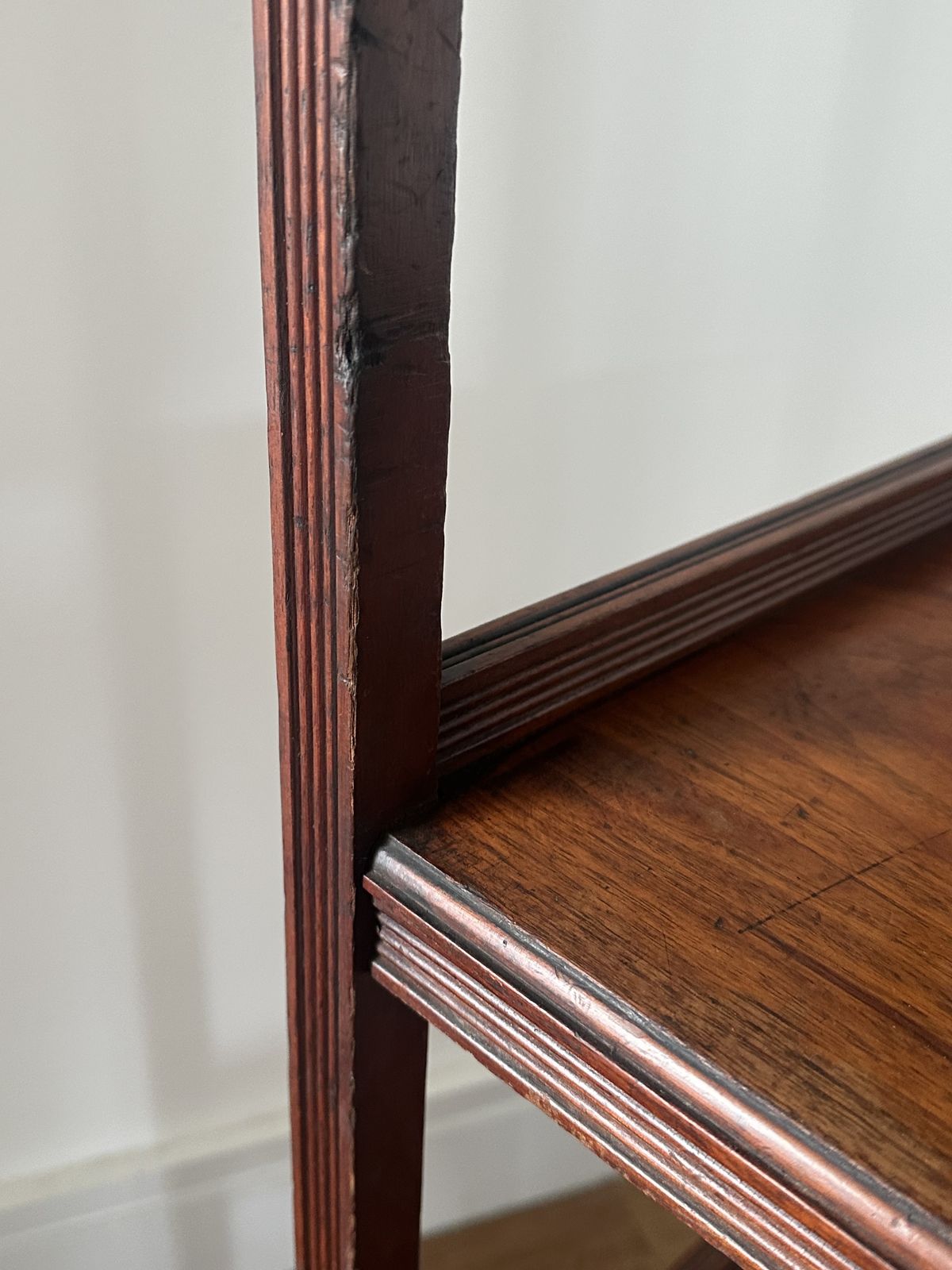 A Walnut Aesthetic Movement Three Tier Whatnot In The Manner Of E.W Godwin photo vintage