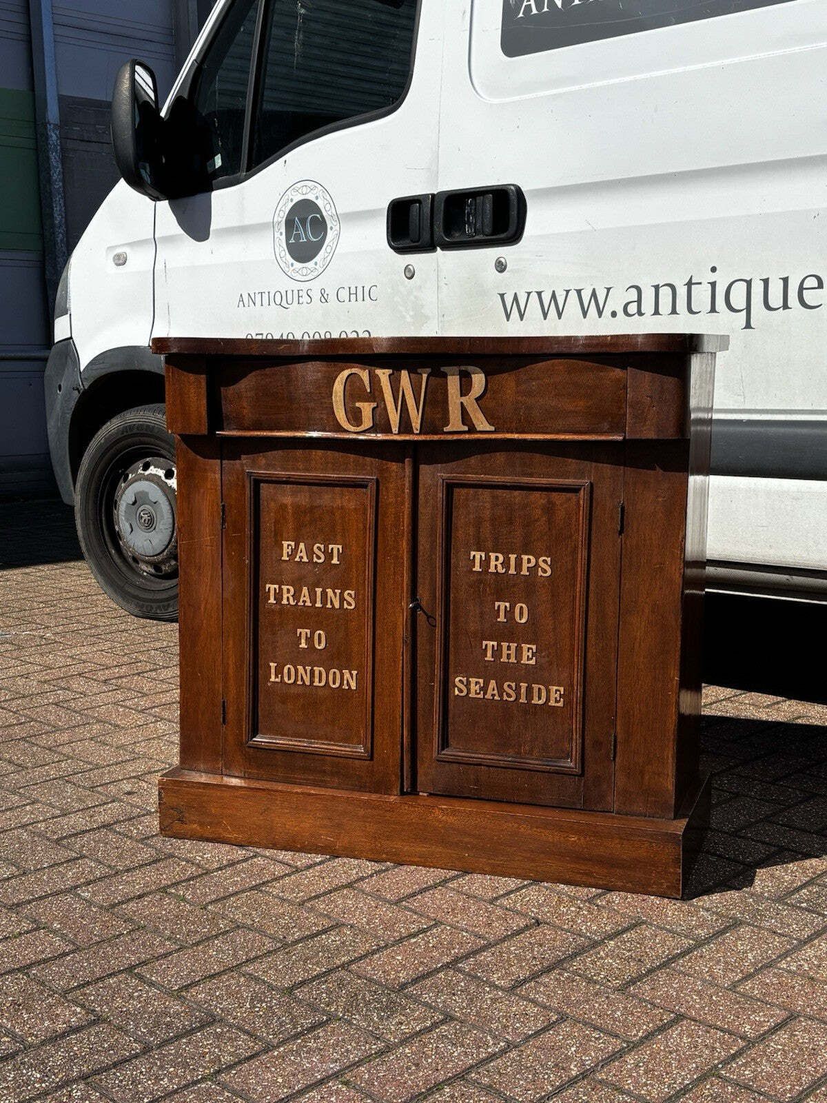 photo furniture Victorian Small Cupboard, Perfect Hall Piece As Thin, Drawer And Cupboards.