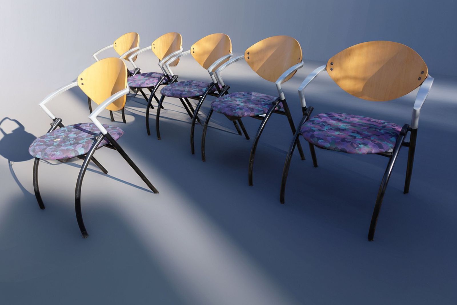 Dutch Vepa Alpine Stackable Armchairs, 1980s, Set Of 6 photo for sale