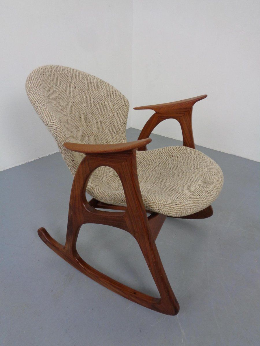 Teak Rocking Chair By Aage Christiansen For Erhardsen & Andersen, Denmark, 1960s photo buy