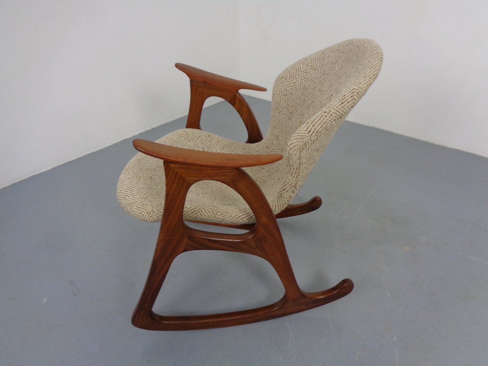 photo vinterior Teak Rocking Chair By Aage Christiansen For Erhardsen & Andersen, Denmark, 1960s