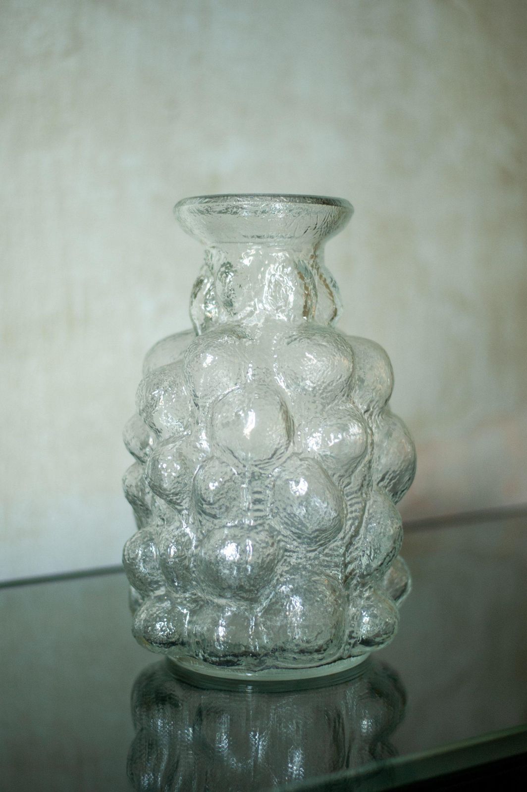 Bubble Glass Vase By Pavel Pánek   1970s photo for sale