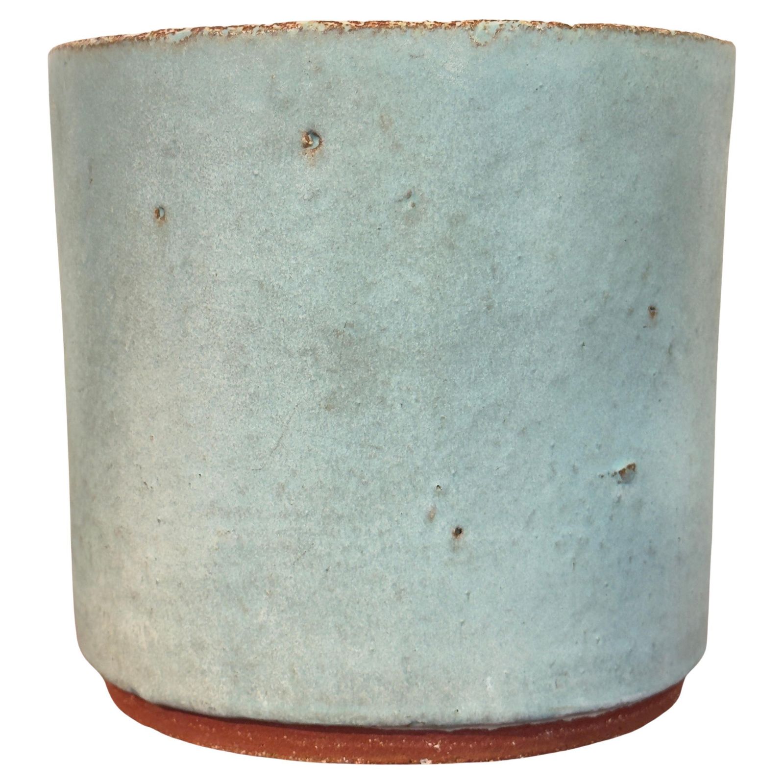 Rogier Vandeweghe Ceramic Blue Glazed Planter, 1965, Amphora Signed