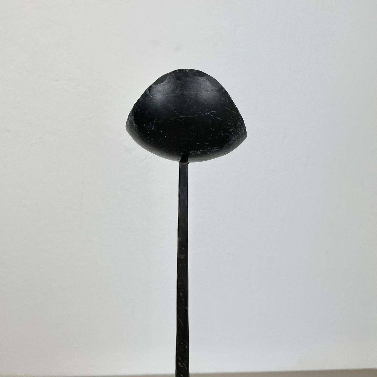 Large 47cm Brutalist Cast Iron Candleholde By Manfred Bergmeister, Germany 1970 photo buy