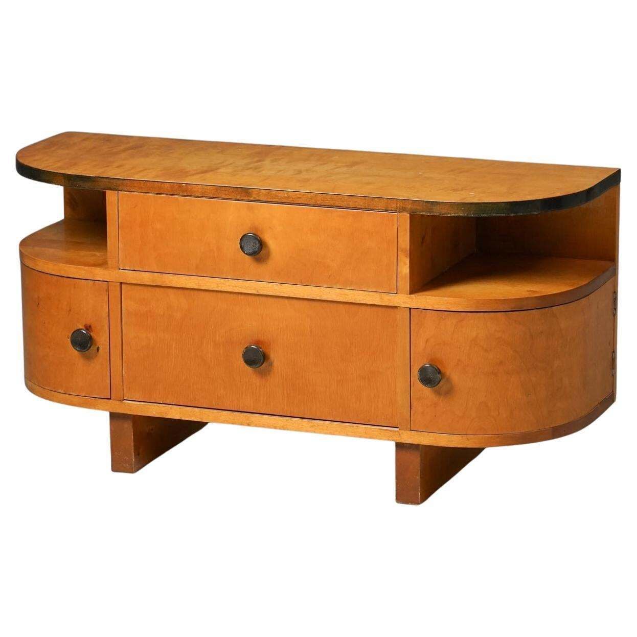 Functionalist Chest Of Drawers / Cabinet, Lappilan Puusepät, Finland, 1930s