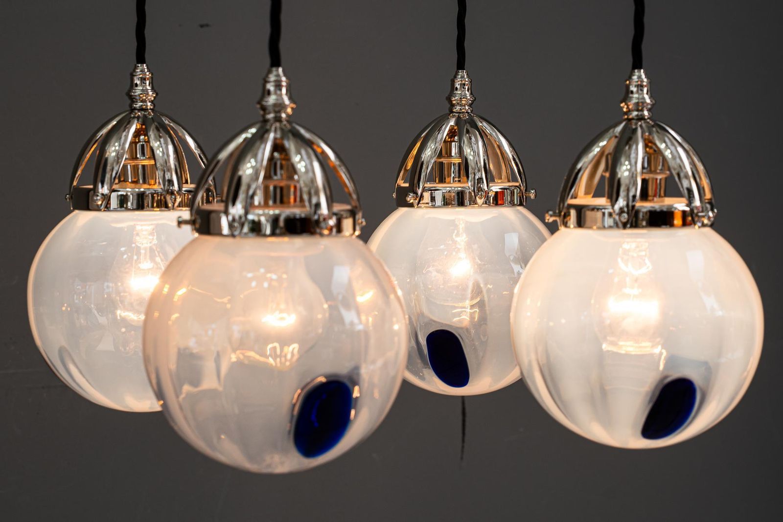 Koloman Moser Attributed To Bakalowits & Sohne "Secession" Chandelier Ca. 1903 photo vinterior