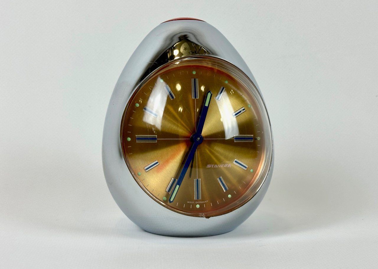 Space Age Egg Alarm Clock From Steiger, 1970s