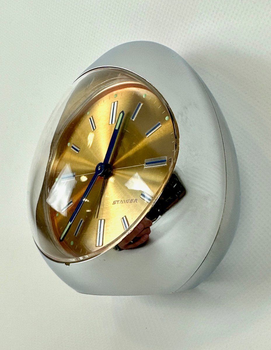 Space Age Egg Alarm Clock From Steiger, 1970s photo furniture