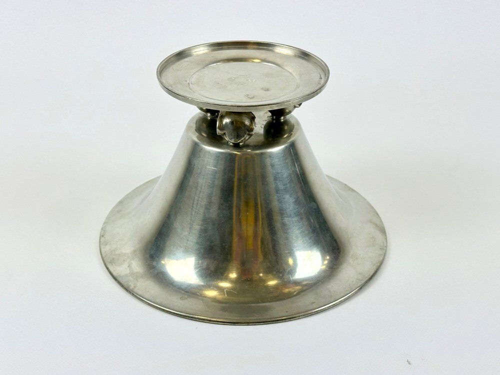 Swedish Art Deco Pewter Bowl By Edvin Ollers For Schreuder & Olsson, 1944 photo 774.0