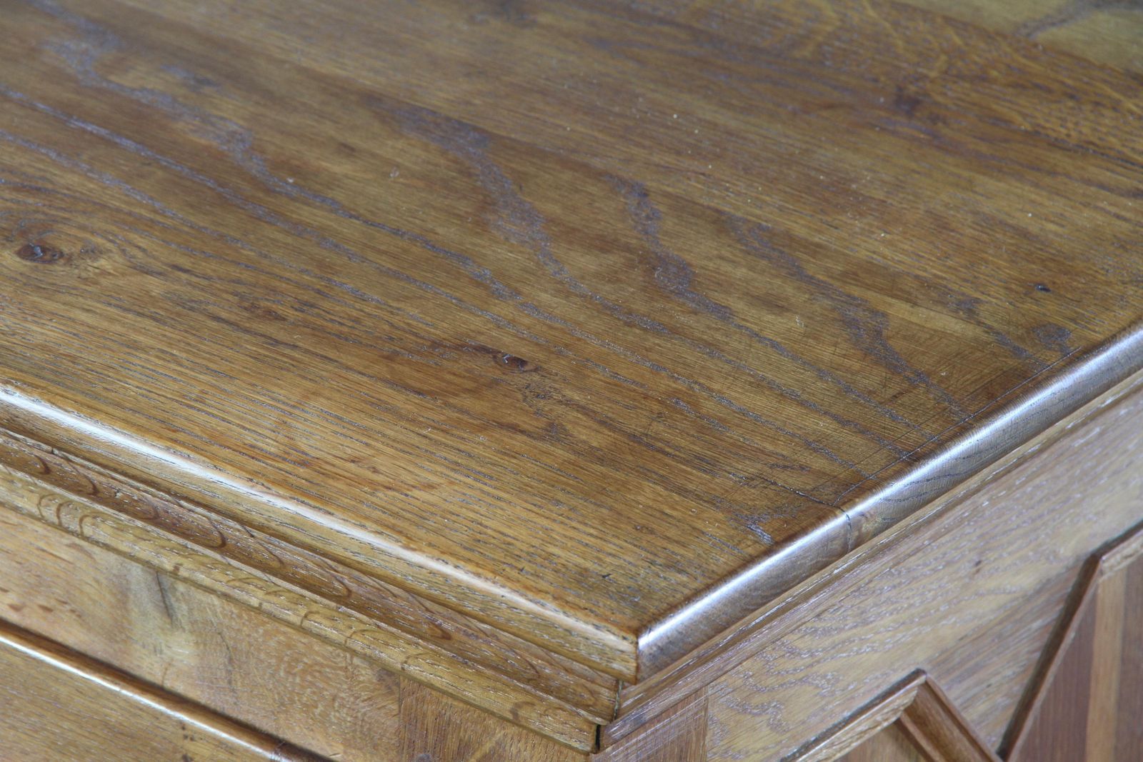Vintage 1960s Danish Brutalist Chevron Oak Cabinet, Style Of Henning Kjærnulf photo buy