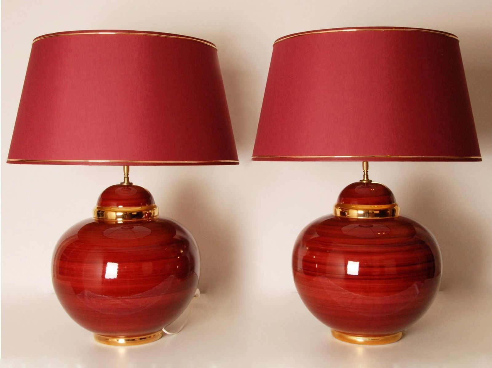 Lighting Vintage Table Lamps In Ceramic By Kostka, 1970s, Set Of 2 photo