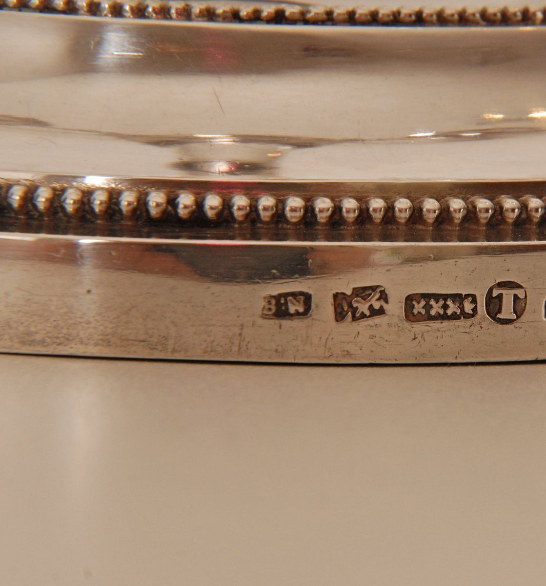 photo furniture Antique Empire Sterling Silver Candleholders, 1853, Set Of 2