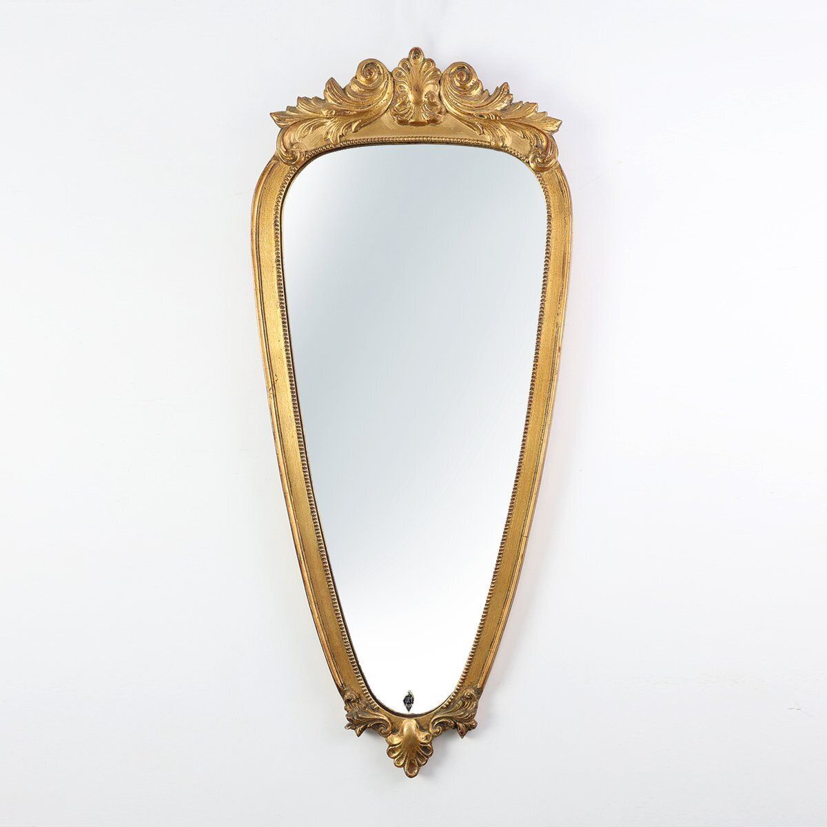 20th Century Louis XV Mirror In Gilt Wood From Vm, Belgium, 1950s