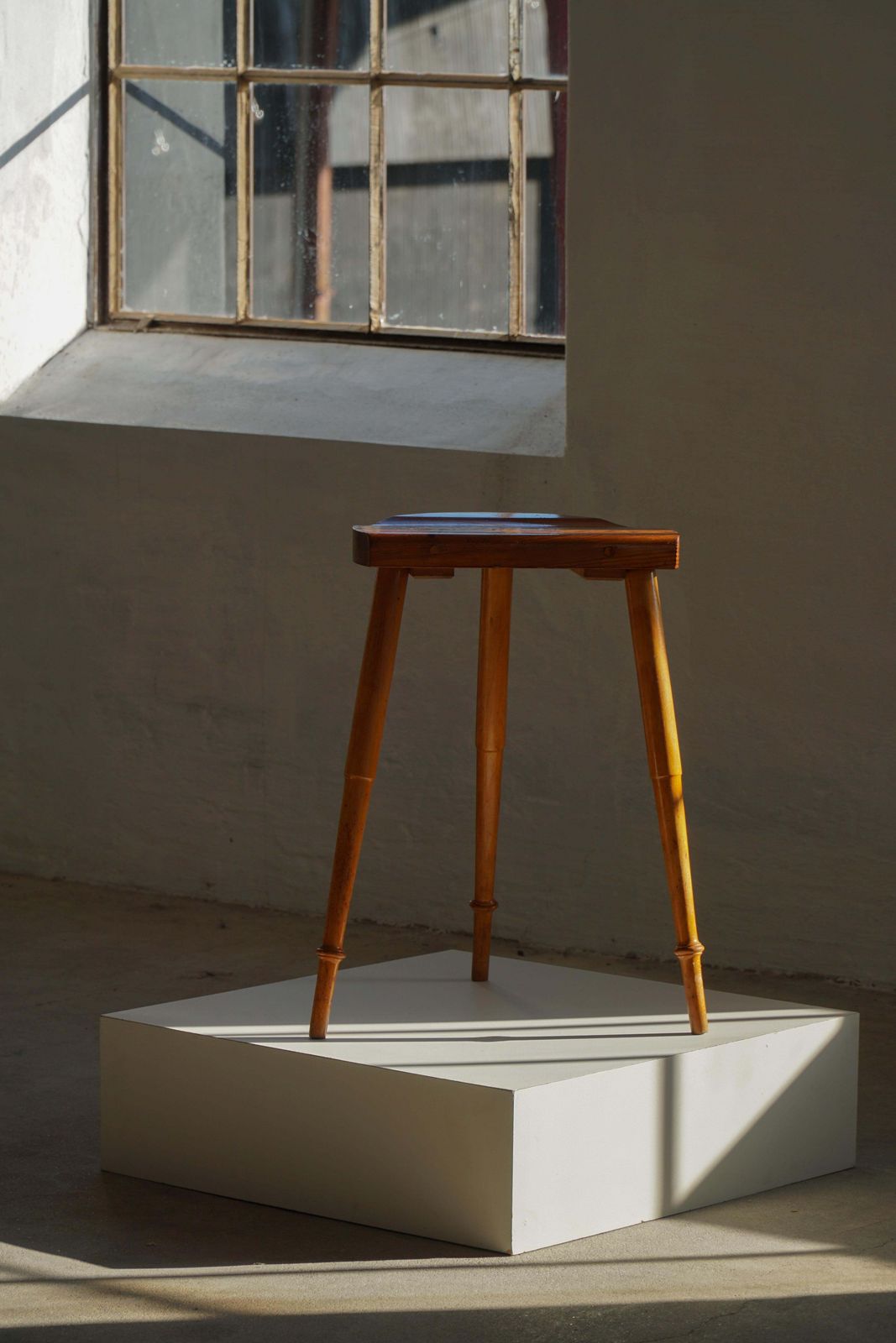 1035.0 Tripod Bar Stools In Solid Pine, By A Danish Cabinetmaker, Mid Century, 1960s photo
