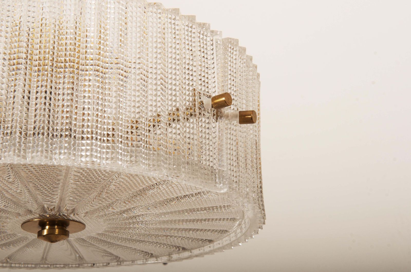 Messing En Glas Hanglamp Van Carl Fagerlund Voor Orrefors photo Verlichting